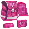 Belmil Schulranzen Classy Schulranzen Set 4-teilig Mit Brustgurt Shiny Pink