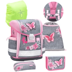 Belmil Schulranzen Classy Schulranzen Set 5-teilig Mit Brustgurt Elegant