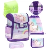 Belmil Schulranzen Classy Schulranzen Set 5-teilig Mit Brustgurt Rainbow Unicorn Magic
