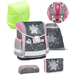 Belmil Schulranzen Classy Schulranzen Set 5-teilig Mit Brustgurt Shine Like A Star
