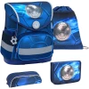 Belmil Schulranzen Compact Schulranzen Set 4-teilig Mit Brustgurt Football 4