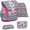 Belmil Schulranzen Customize-me Schulranzen Set 4-teilig Mit Brustgurt, Hüftgurt Horse Aruba Blue