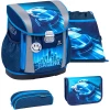 Belmil Schulranzen Customize-me Schulranzen Set 4-teilig Mit Brustgurt, Hüftgurt Racing Blue Neon