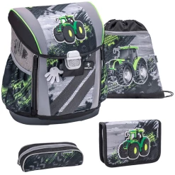 Belmil Schulranzen Customize Me Set 4-teilig Green Tractor