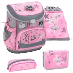Belmil Schulranzen Mini Fit Schulranzen Set 4-teilig Mit Brustgurt Ballet Light Pink