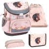 Belmil Schulranzen Mini Fit Schulranzen Set 4-teilig Mit Brustgurt Horse Chestnut