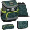 Belmil Schulranzen Mini Fit Schulranzen Set 4-teilig Mit Brustgurt T-rex Roar