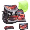 Belmil Schulranzen Mini Fit Schulranzen Set 5-teilig Mit Brustgurt Crazy Race