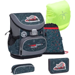 Belmil Schulranzen Mini Fit Schulranzen Set 5-teilig Mit Brustgurt Red Dots