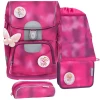 Belmil Schulranzen Motion Schulranzen Set 5-teilig Mit Brustgurt, Hüftgurt Shiny Pink