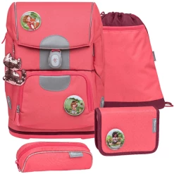 Belmil Schulranzen Motion Schulranzen Set 5-teilig Mit Brustgurt, Hüftgurt Sweet Candy