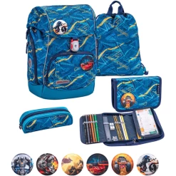 Belmil Schulranzen Premium Comfy Plus Set 5-teilig Baltic