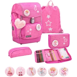 Belmil Schulranzen Premium Comfy Plus Set 5-teilig Candy