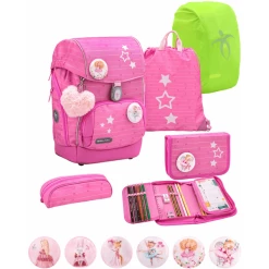 Belmil Schulranzen Premium Comfy Plus Set 6-teilig Candy