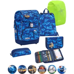 Belmil Schulranzen Premium Comfy Plus Set 6-teilig Glacier Blue
