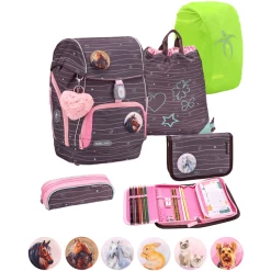 Belmil Schulranzen Premium Comfy Plus Set 6-teilig Mint