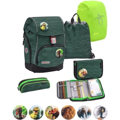 Belmil Schulranzen Premium Comfy Plus Set 6-teilig Twist Of Lime