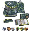 Belmil Schulranzen Premium Compact Plus Set 5-teilig Iguana