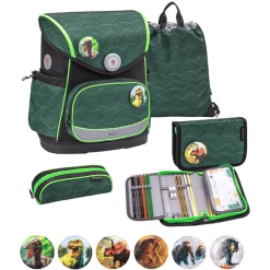 Belmil Schulranzen Premium Compact Plus Set 5-teilig Twist Of Lime