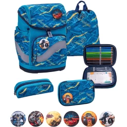 Belmil Schulranzen Premium Smarty Plus Set 5-teilig Baltic