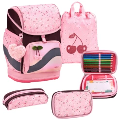 Belmil Schulranzen Premium Smarty Plus Set 5-teilig Cherry Blossom