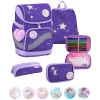 Belmil Schulranzen Premium Smarty Plus Set 5-teilig Dahlia