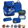 Belmil Schulranzen Premium Smarty Plus Set 5-teilig Estate Blue