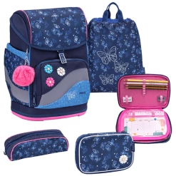 Belmil Schulranzen Premium Smarty Plus Set 5-teilig Sapphire