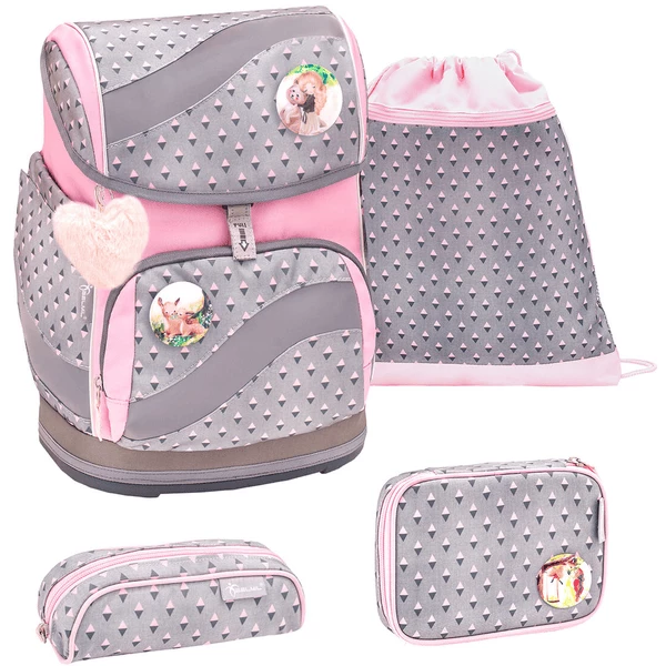 Belmil Schulranzen Smarty Schulranzen Set 5-teilig Mit Brustgurt, Hüftgurt Favourite Pet 2