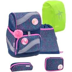 Belmil Schulranzen Smarty Schulranzen Set 6-teilig Mit Brustgurt, Hüftgurt Amazing Polka Dot 2