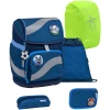 Belmil Schulranzen Smarty Schulranzen Set 6-teilig Mit Brustgurt, Hüftgurt Blue Motion