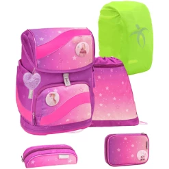 Belmil Schulranzen Smarty Schulranzen Set 6-teilig Mit Brustgurt, Hüftgurt Ombre 2