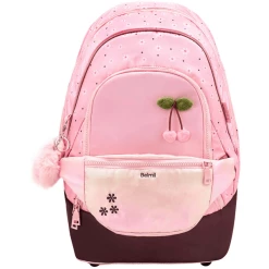 Belmil Schulrucksack 2-IN-1 Schulrucksack & Gürteltasche Cherry Blossom