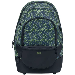 Belmil Schulrucksack 2-IN-1 Schulrucksack & Gürteltasche Iguana