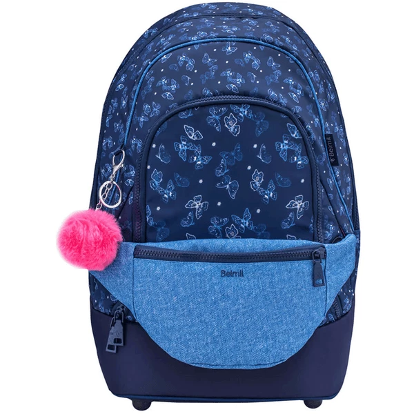 Belmil Schulrucksack 2-IN-1 Schulrucksack & Gürteltasche Sapphire