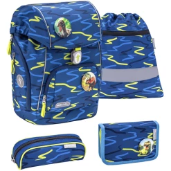 Belmil Schulrucksack Comfy Sketch Lime Green