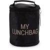CHILDHOME Lunchbag Mit Isolierfutter Schwarz/gold