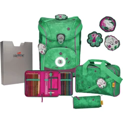 DerDieDas® ErgoFlex EASY Exclusive LED - Paisley Green, 5-tlg.