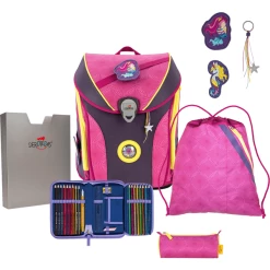 DerDieDas® ErgoFlex MAX Exklusiv "Superflash" Pink Mermaid, 5-tlg.