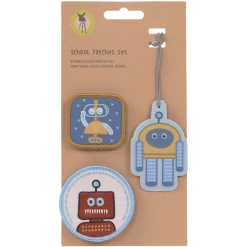 LÄSSIG School Patches Set Robot