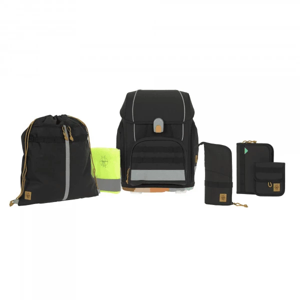 LÄSSIG Schulranzen-Set 7-tlg. Boxy Unique Black