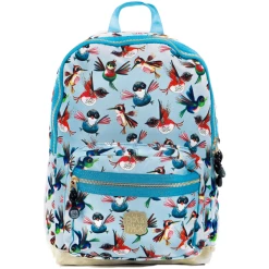 Pick & Pack Rucksack Birds M Blau