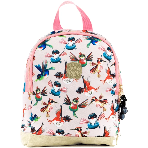 Pick & Pack Rucksack Birds XSmall Rosa