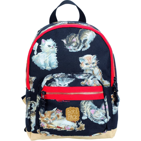 Pick & Pack Rucksack Kittens Black