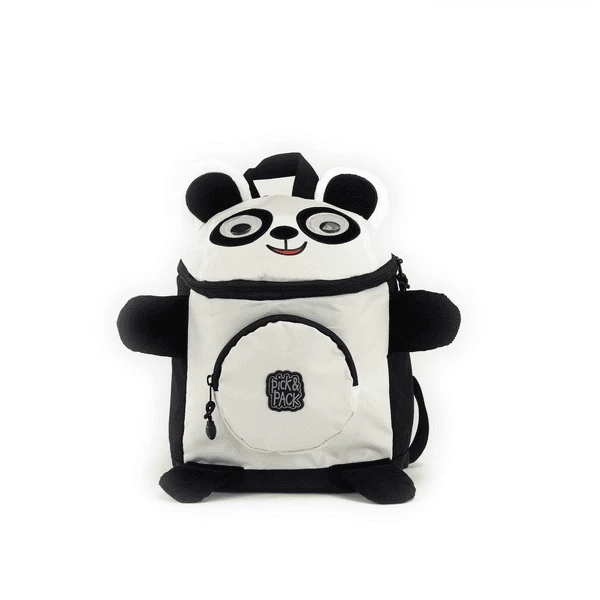 Pick & Pack Rucksack Panda Shape Black