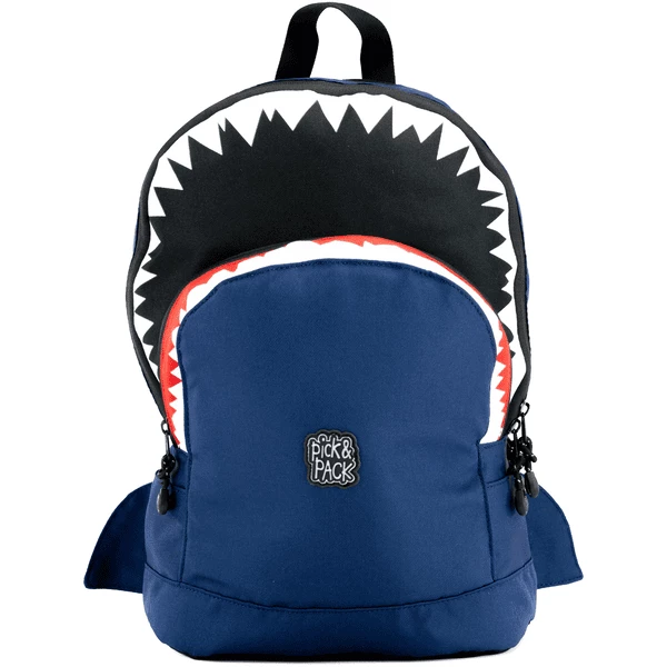 Pick & Pack Rucksack Shark Shape M Blau