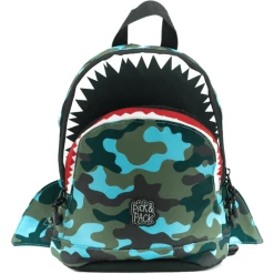 Pick & Pack Rucksack Shark Shape S Camo Hellblau