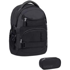 WAVE Rucksack Infinity Set 2-teilig Posh Black