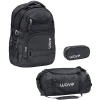 WAVE Rucksack Infinity Set 3-teilig Black