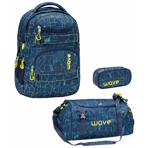 WAVE Rucksack Infinity Set 3-teilig Electrify